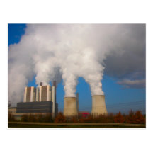 Power Station Pollution 5 Postcards