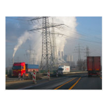 Power Station Pollution 6 Post Card
