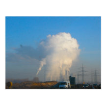 Power Station Pollution 7 Post Card