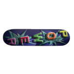 Power strike skateboard (bright and colourful)