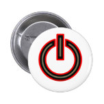Power Symbol Pinback Buttons