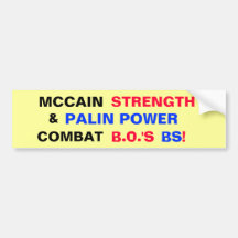 POWER to COMBAT OBAMA BS! - Customized Bumper Stickers