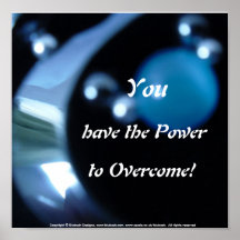 Power to Overcome inspirational poster
