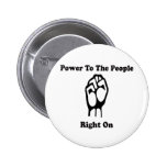 Power To The People Pinback Buttons