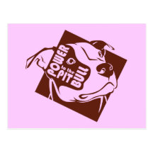Power to the Pit Bull Post Card