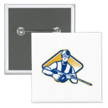 Power Washing Pressure Water Blaster Worker Pinback Button