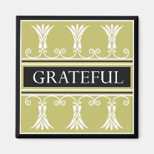 Power Word For Motivation - GRATEFUL Fridge Magnet