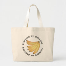 Powered By Bananas Tote Bags