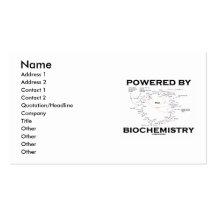 Powered By Biochemistry (Krebs Cycle Attitude) Business Card