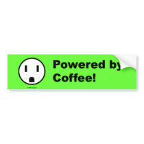 Powered By Coffee - Bumper Sticker