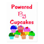 Powered by Cupcakes--Adorable Cupcake lover gifts Postcard