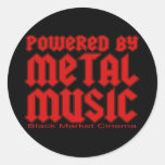Powered by metal Music  fans Death metal stickers