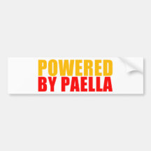 Powered by Paella Bumper Stickers