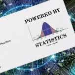 Powered By Statistics (Bell Curve Attitude) Business Cards