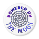 POWERED BY THE MOON REFRIGERATOR MAGNET