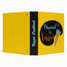 Powered by Veggies Recipe Book 3 Ring Binders