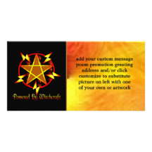 Powered By Witchcraft Personalized Photo Card