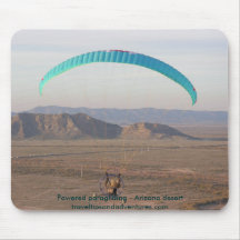 Powered paragliding - Arizona desert Mousepads