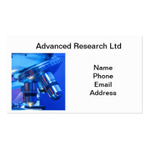 Powerful Microscope for Research and Science Business Cards