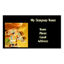 Powerful Microscope Research Concept Business Card Templates