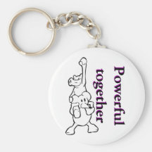 Powerful together. keychain