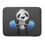 Powerlifter mignon d'ours panda de bébé dans 3d (e housse MacBook pro