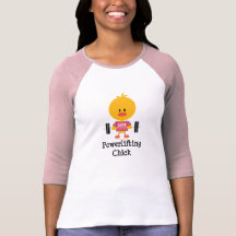 Powerlifting Chick Raglan Tee