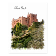 POWYS CASTLE WALES UK POST CARDS