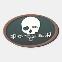 Pozzer Brown Stickers Ovales