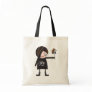 Practical bag with funy dark-girl