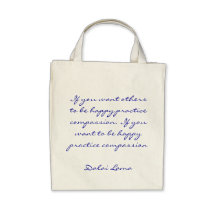 Practice Compassion Quotation Bag