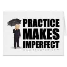 "Practice Makes Imperfect" Notecards