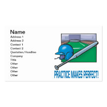 Practice Makes Perfect Business Card Template