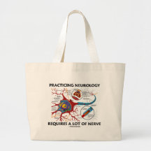 Practicing Neurology Requires A Lot Of Nerve Canvas Bags