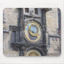 Prague Astronomical Clock In The Old Town Square Mouse Pad