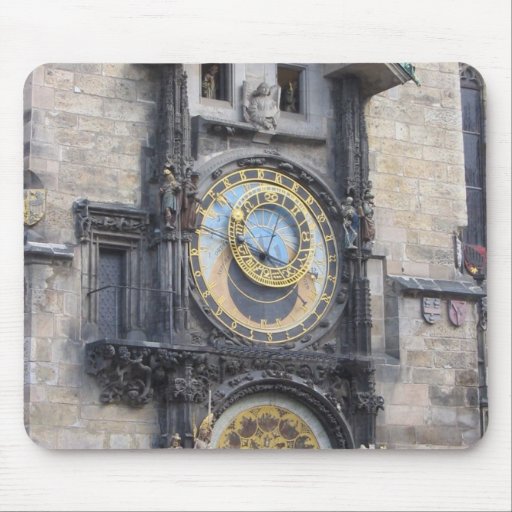 Prague Astronomical Clock In The Old Town Square Mouse Pad
