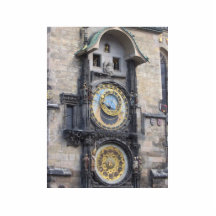 Prague Astronomical Clock In The Old Town Square Cut Outs