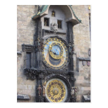 Prague Astronomical Clock In The Old Town Square Post Cards