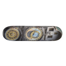 Prague Astronomical Clock In The Old Town Square Skateboard Deck