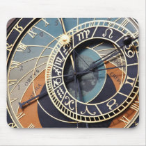 prague astronomical clock Mousepad