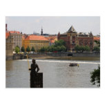Prague by the Moldava River Post Card