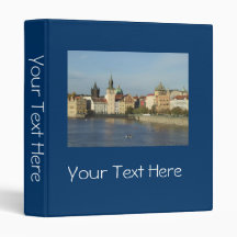 Prague European Travel Binder Dark Blue