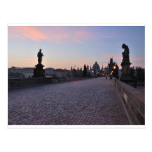 Prague par aube cartes postales
