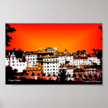 Prague skyline poster
