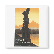Prague, The City of Art Fridge Magnet
