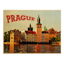 Prague Vintage Travel Post Cards