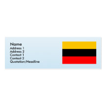 Praha 14, Czech Business Card Template