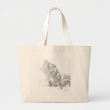 prairie dog pencil drawing bags