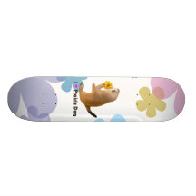 prairie dog's stuffed toy custom skate board