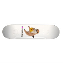 prairie dog's stuffed toy custom skate board